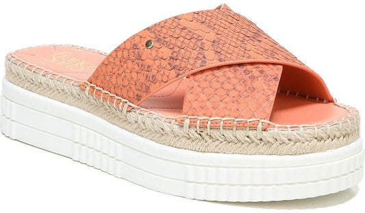 Franco Barb Platform Slide Sandal