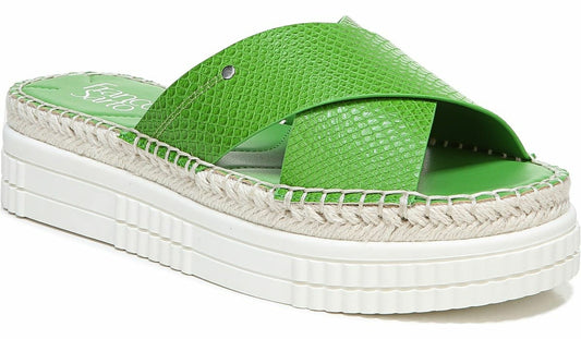 Franco Barb Platform Slide Sandal
